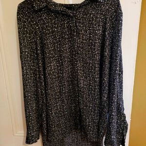XXL black and white dress shirt